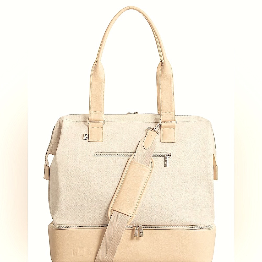 BEIS Mini Weekender Bag - Beige - NIP